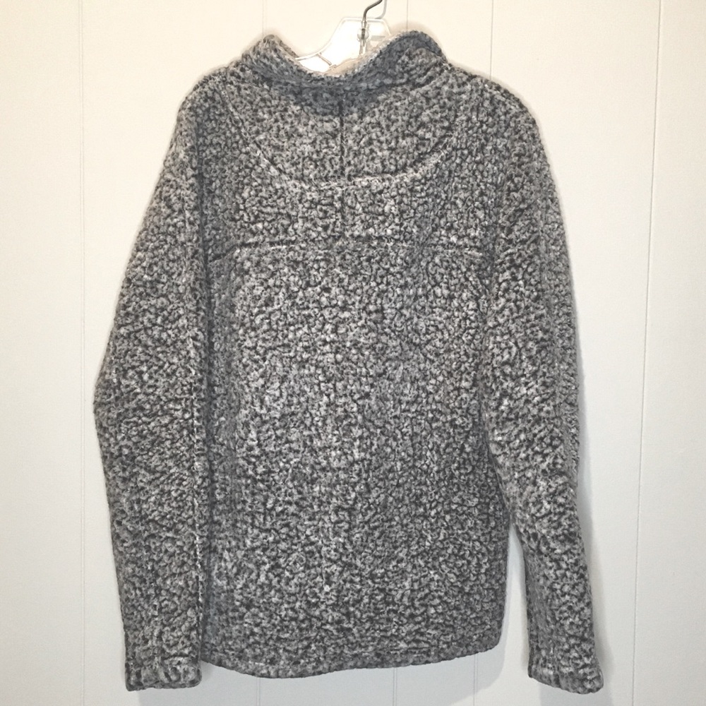 True Grit Charcoal Sherpa Pullover Jacket - Picture 4 of 4